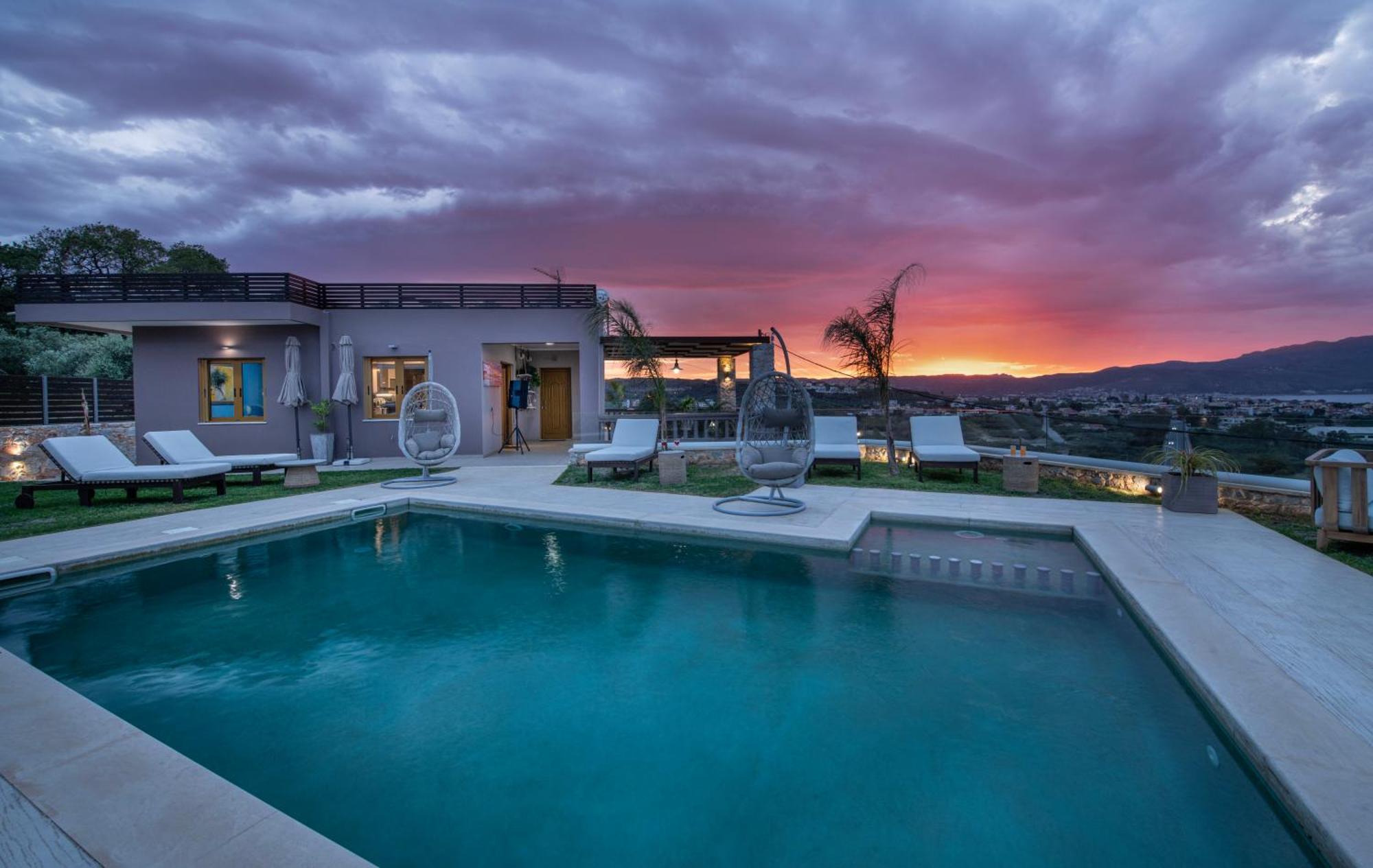 Villa Lady Dafni With Private Heated Pool Maleme Екстериор снимка